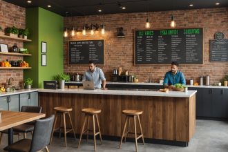 Restaurant O’Tacos avec clients savourant des French Tacos