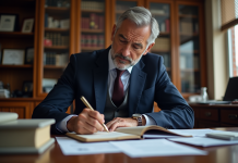 Preuve faute : Qui doit apporter ? Règles et responsabilités Avocat d'affaires en costume dans un bureau professionnel