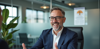 Conseiller Pôle Emploi : persuader et obtenir son appui Conseiller emploi en bureau moderne souriant et attentif