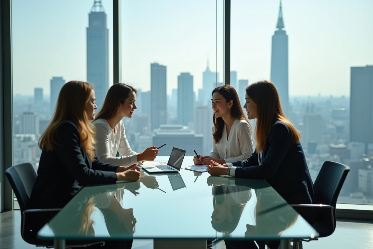 Groupe de jeunes professionnels dans un bureau tokyo
