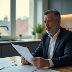 Homme d affaires français en réflexion dans une cuisine urbaine