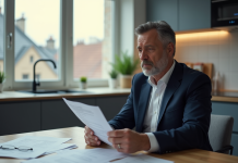 Homme d affaires français en réflexion dans une cuisine urbaine