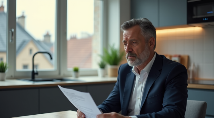 Homme d affaires français en réflexion dans une cuisine urbaine